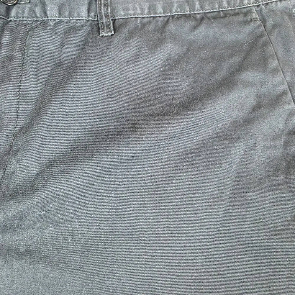 Michael Michael Kors Men's Flat Front Chino Shorts Black Size 40 Casual Cotton